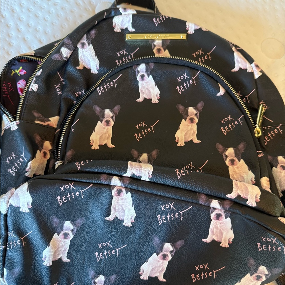 Dog Print Backpack